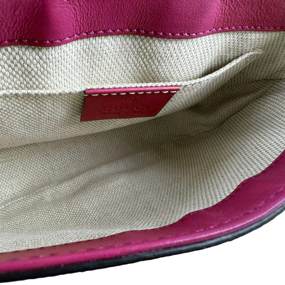 GUCCI Pink Leather Shoulder Bag - Picture 5 of 14